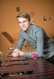 Er weiss, wie man den richtigen Ton anschlägt: Maturand Luca Staffelbach (20) aus Altishofen. (Bild: Corinne Glanzmann (9. Juni 2017))