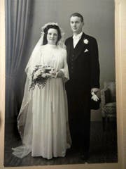 Vor genau 70 Jahren heirateten Maria und Fritz Pfister (Bild: PD)