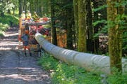 Die Druckleitung ist 995 Meter lang. (Bild: PD)