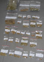 Verpackt und in Säckchen abgefüllt: Marihuana und Haschisch. (Bild Luzerner Polizei)