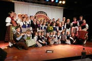 Die Obwaldner-Jung-Juizer, Sieger der Sparte Jodel am kleinen Prix Walo. (Bild: Monika Bartz / Neue OZ)