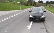 Die Unfallstelle in Goldau. (Bild: Kantonspolizei Schwyz)
