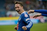 Vor knapp zwei Wochen hatte er beim 2:2 im Heimspiel gegen die Young Boys mit der 1:0-Führung seinen ersten Saisontreffer erzielt. (Bild: Alexandra Wey / Keystone)