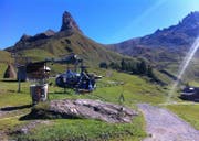 Der Heckrotor des Helikopters ist mit dem Kabel der Transportseilbahn kollidiert. (Bild: PD)