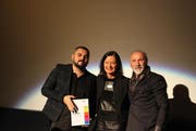 Haris Dubica, Susanne Truttmann und Dino Merlin (von links nach rechts). (Bild: pd)