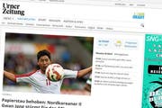 www.urnerzeitung war am Freitag zeitweise nicht verfügbar. (Bild: Screenshot: urnerzeitung.ch)