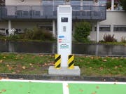 Eine Stromtankstelle– hier im Kanton Schwyz. (Bild PD)