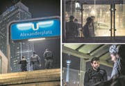 Szenen einer Nacht am Berliner Alexanderplatz. Seit 2015 wurden in der Umgebung des Platzes rund 7500 Straftaten registriert. (Bilder: Rudi-Renoir Appoldt (Berlin, 27. Januar 2018))