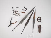 Ob die neu entdeckten Funde tatsächlich an der Schlacht am Morgarten Verwendung fanden, ist ungewiss (Bild: Quelle: Amt für Denkmalpflege und Archäologie Zug)