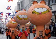 Die Kinder aus Arth mit dem Motto «Garfield». (Bild Werner Schelbert/Neue ZZ)