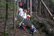 Die Unglücksstelle am Ramersberg ob Sarnen am 27. August 2013. (Bild Kantonspolizei Obwalden)