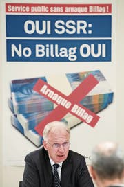 Bezeichnet die SRG als «Juwel»: Gewerbeverbandsdirektor Hans-Ulrich Bigler. (Bild: Peter Schneider/Keystone)