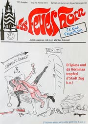 Die Nachwehen der Landammann-Feier sind im aktuellen «Feuerhorn» das beherrschende Thema. (Bild: Titelbild «Feuerhorn»)