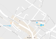 Auf dem Bahnübergang Büntistrasse (links oben auf der Karte) ist der Autofahrer stecken geblieben. (Bild: Google Maps)