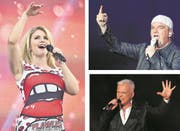 Hätten am 13. August in Luzern auftreten sollen: Beatrice Egli, DJ Ötzi (oben) Nino De Angelo. (Bilder: Getty)