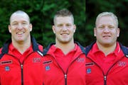 Die Luzerner Trümpfe in Burgdorf: Martin Koch, Philipp Gloggner und Ruedi Stadelmann. (Bild: Corinne Glanzmann / Neue LZ)