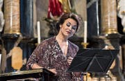 Olga Peretyatko in der Pfarrkirche Andermatt. (Bild: PD/Elia Roman)