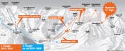 Skigebiet Andermatt-Sedrun: Das ist geplant. (Bild: Grafik Neue LZ)