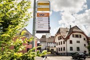 Einer der Taxito-Punkt ist bei der Postauto-Haltestelle «Post» in Luthern Dorf. (Bild: PD)