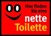 Mit diesem Sujet wird in Deutschland auf «nette Toiletten» aufmerksam gemacht. (Bild pd)