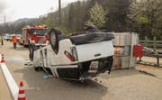 Der Unfall ereignete sich am Mittwochmittag. (Bild: Stützpunktfeuerwehr Zug FFZ)