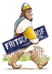 «Fritschihof» (Bild: Urs Krähenbühl/De rüüdig Fasnachtsfüerer 2018)