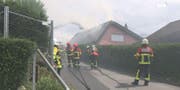 Brand in Adligenswil (Bild: Screenshot Tele 1)