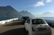 Das «Wassertaxi» für Autos nimmt heute den Betrieb wieder auf. (Bild: Geri Wyss / Neue NZ)
