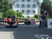 Bei diesem Bahnübergang in Stans ist das Beinahe-Unglück passiert. (Bild: Oliver Mattmann / Neue NZ)