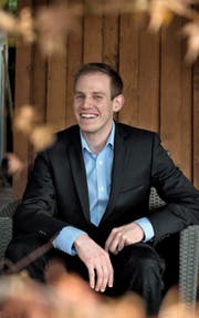 Christian Eyer (24) ist der neue Fussballmoderator des Fernsehsenders Teleclub. (Bild Nadia Schärli)