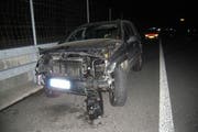 Die Unfallstelle bei Gurtnellen auf der A2. (Bild: Kantonspolizei Uri)