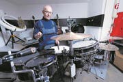Ein Paradies für Perkussionsfans: die Werkstatt ... (Bild: Werner Schelbert (Cham, 17. Februar 2017))