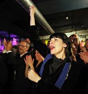Sitzgewinne in Island: Piratenpartei-Parlamentarierin Birgitta Jónsdottir (49).