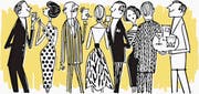 Eine goldene Regel für die Cocktailparty: Lass dir niemals ansehen, wenn dich dein Gegenüber langweilt. Halte nicht über seine Schulter hinweg Ausschau nach anderen. (Bild: CSA Images/Snapstock)