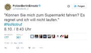 Da dachte sich wohl jemand: «Einen Versuch ist es wert» (Bild: Screenshot / Twitter)
