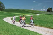 E-Bike-Fahrer im Napfgebiet. (Bild: PD)