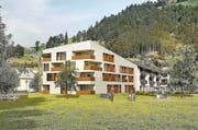 Der «Bergkristall» – hier auf einer Visualisierung – kann gebaut werden. (Bild: Visualisierung PD)