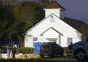 Das Massaker ereignete sich in dieser Kirche in Sutherland Springs in Texas. (Bild: Larry W. Smith / EPA (Sutherland Springs, 6. November 2017))