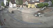 Der Winkelplatz wird umfassend saniert und instand gesetzt. (Bild Livecam Avisec AG)