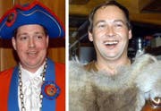 Der neue Röllivater von Gersau, Bruno Ulrich (links) und der neue Gerfaz, Georg Nigg. (Bilder Daniela Bellandi/Neue SZ)