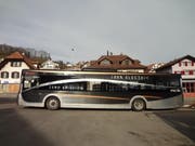 In den Kantonen Obwalden und Bern sind bald solche Elektro-Postautos unterwegs. Derzeit laufen Testfahrten. (Bild: pd)