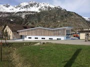 Die Talstation ist mit einer Unterführung direkt mit dem Bahnhof Andermatt verbunden. (Bild: Visualisierung PD)