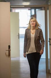 Silvia Bolliger, Leiterin der Dienststelle Asyl- und Flüchtlingswesen, im Asylzentrum Hirschpark in Luzern. (Bild: Boris Bürgisser (27. März 2017))