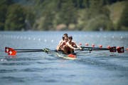 Für den Schweizer Leichtgewichtsvierer wird der heutige Final zu einer echten Standortbestimmung. (Bild: Corinne Glanzmann / Neue LZ)