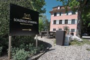 Im Schlössli Utenberg wird voraussichtlich erst nächsten Frühling wieder Leben einziehen. (Bild: Boris Bürgisser (Luzern, 24. April 2017))