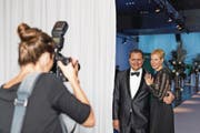Auch im Zentrum des Interesses: Festivalintendant Michael Haefliger und seine Frau Andrea. (Bild: Roger Grütter (11. August 2017))