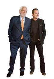Donald Sutherland (80) und Kiefer Sutherland (48) vor wenigen Tagen in Toronto. (Bild: Key)