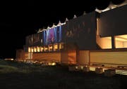 Das Siegerprojekt «Insideout»: An der Fassade wird das Innenleben des Gebäudes projiziert. (Visualisierung pd)
