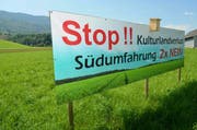 Küssnacht will eine zweite Etappe der Südumfahrung. Das Bild stammt aus dem Jahr 2012. (Bild: Bert Schnüriger / Neue SZ)