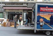 Der Einzug von Casagrande bei Schmid-Linder hat bereits begonnen. Bild: Nadia Schärli (Luzern, 13. März 2017)